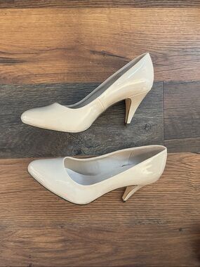 Call It Spring Nude Patent Heels